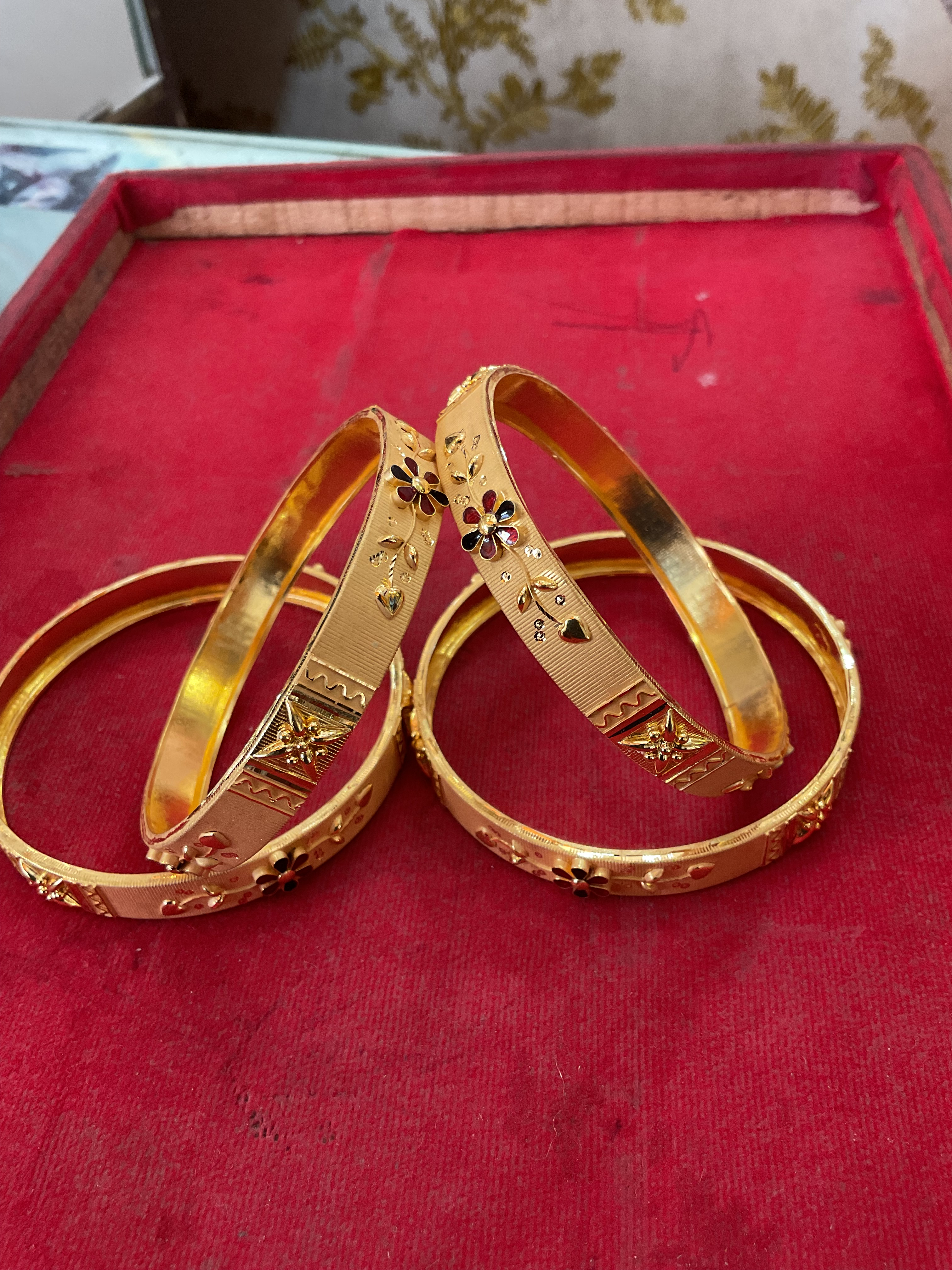 Gold bangles - View 2