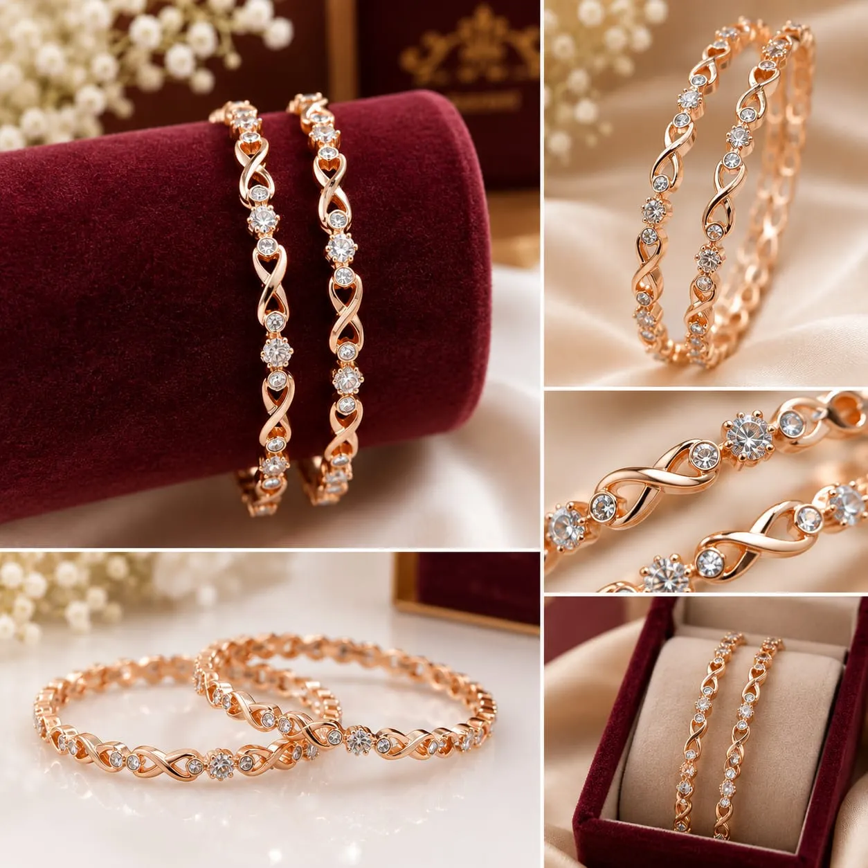 silver bangles' 
