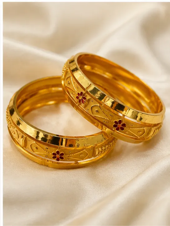 Gold bangles 
