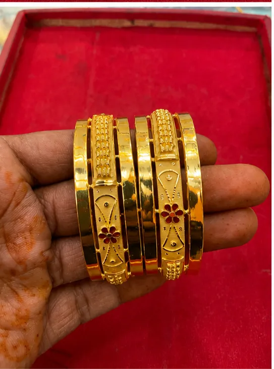Gold bangles  - View 2
