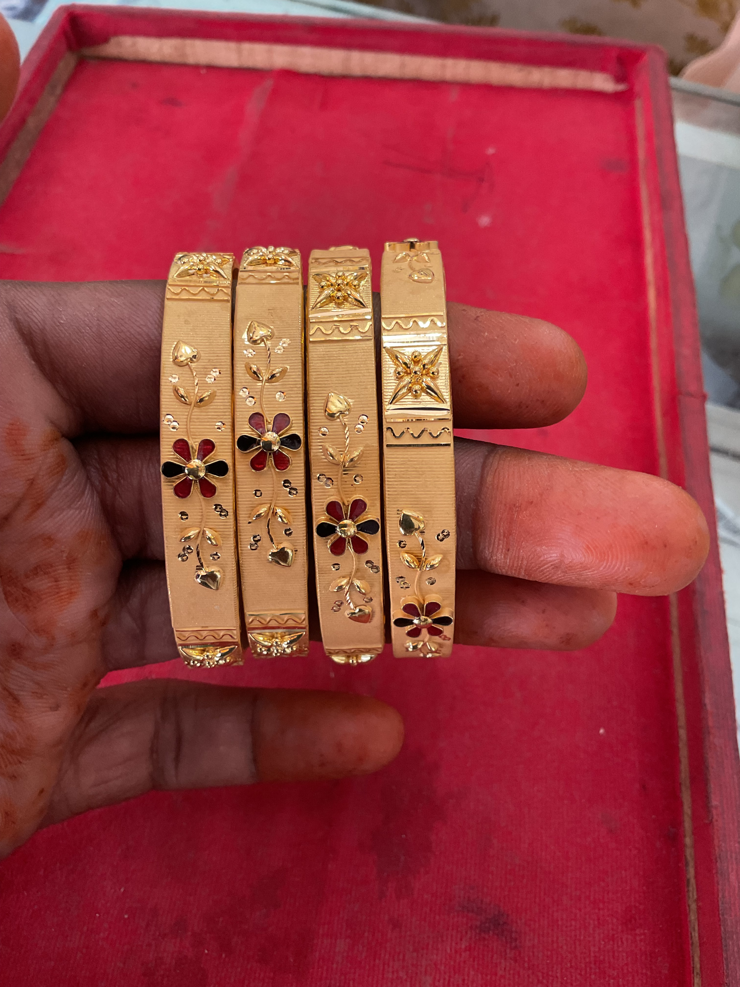 Gold bangles