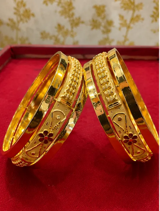 Gold bangles  - View 3